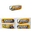 Car 132 Model Alloy Diecast Bus With Lights Sound For Decoration Gifts Kids