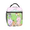 A-Asamimichans Lunch Bag  Casual Lunch Box For Women Office Portable Insulated Cooler Bag Oxford Print Thermal Lunch Bags