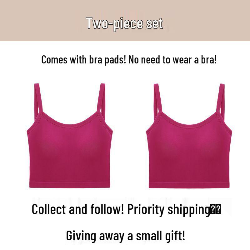 Women's Spicy Summer Slim Fit Backless Camisole with Chest Pads