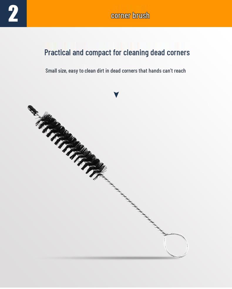 Bike Chain Cleaning Kit: Soft Bristle Brush for Mountain and Road Bikes
