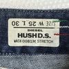 Made in Italy DIESEL HUSHD.S. Distressed Bootcut Denim Pants Women W25-L30 Blue cBH565(USED)