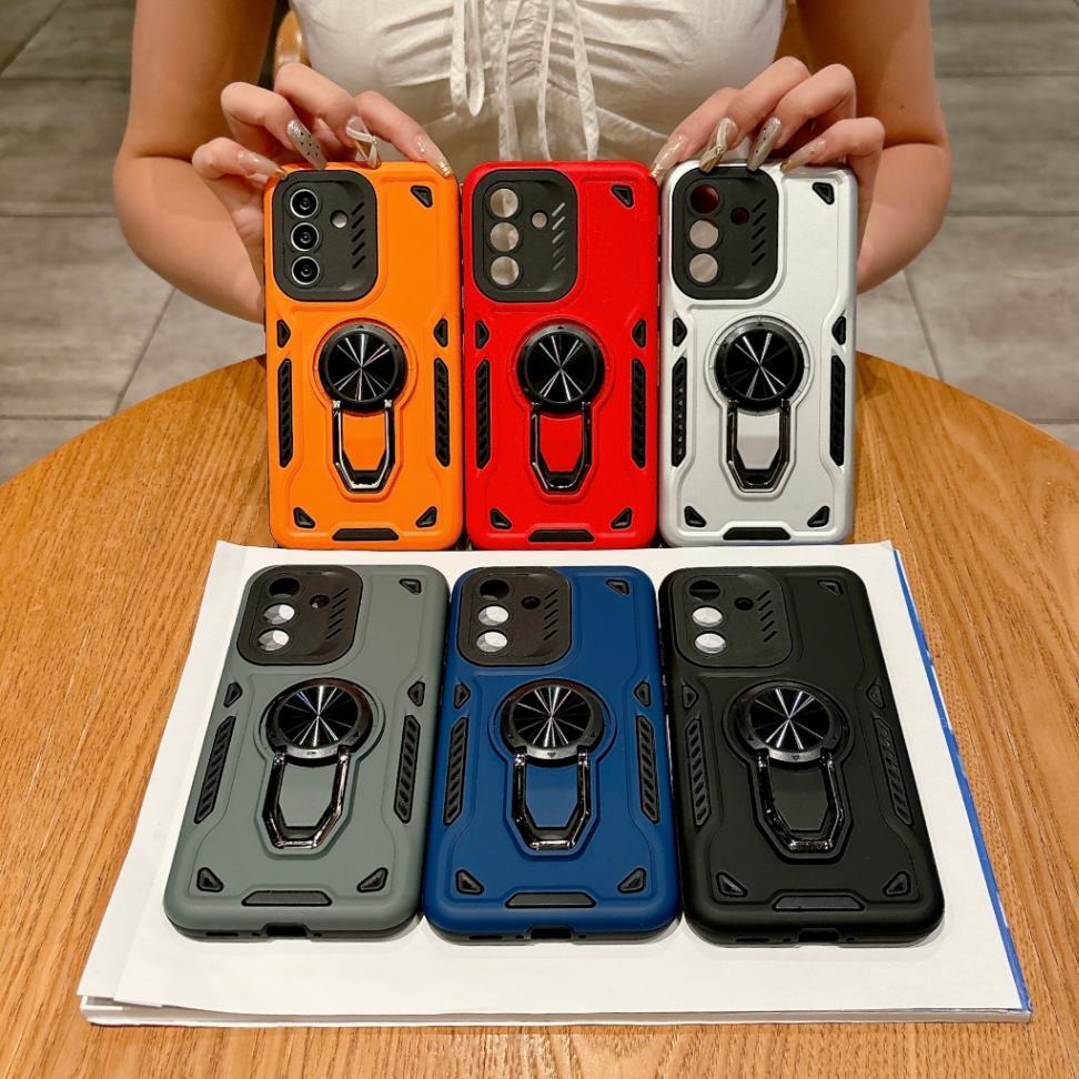 Luxury Ring Holder Phone Case For Samsung S26 S25 S24 Ultra S26 Plus S25FE A16 A17 A07 Slim Fit Stand Invisable Bracket Cover