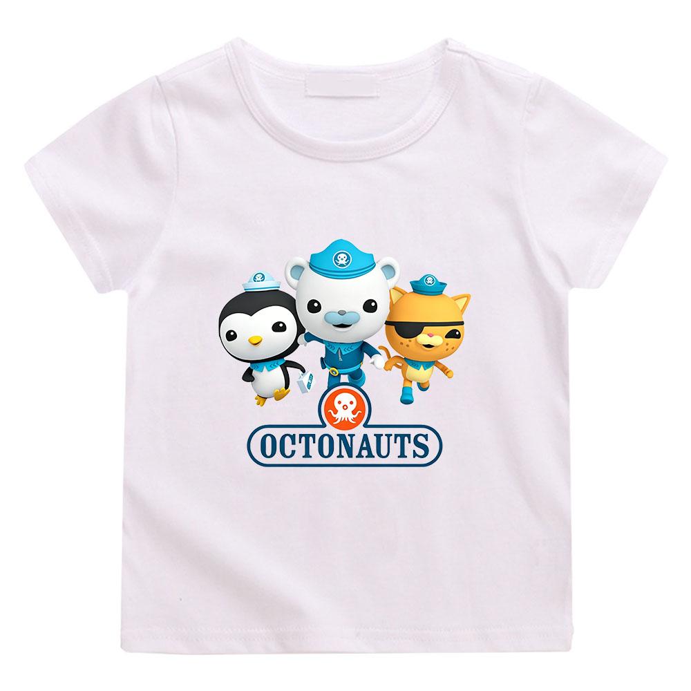 The Octonauts Kawaii Children T-shirts High Quality 100%Cotton Tees Boys Girls Short Sleeve Casual Anime Print Kids Camisetas Summer Tops