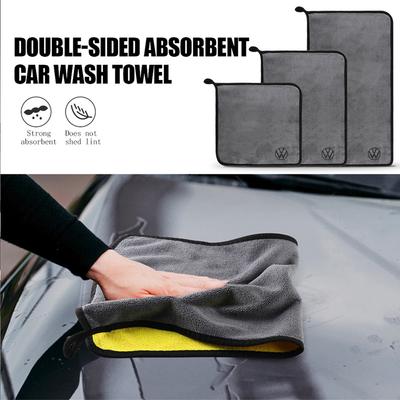 Car Wash Microfiber Towel Auto Cleaning Drying Cloth Care Cloth For Volkswagen GTI Golf Polo Passat VW Tiguan T-ROC Jetta Taigo A4r