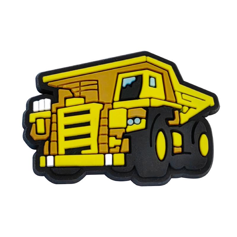 Excavator Construction Vehicle Shoe Decoration: PVC Soft Rubber Shoe Buckle & DIY Shoe Flowers