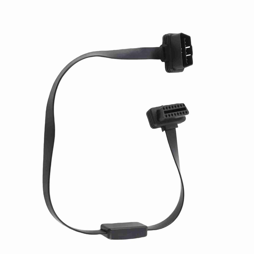 16 Pin Male To Female OBD Extension Cable Adapter Connector With ON OFF Switch