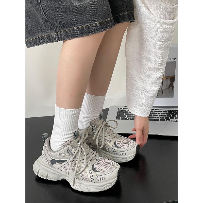 Spring New Platform Dad Shoes Design Sense Versatile Casual Shoes 1593