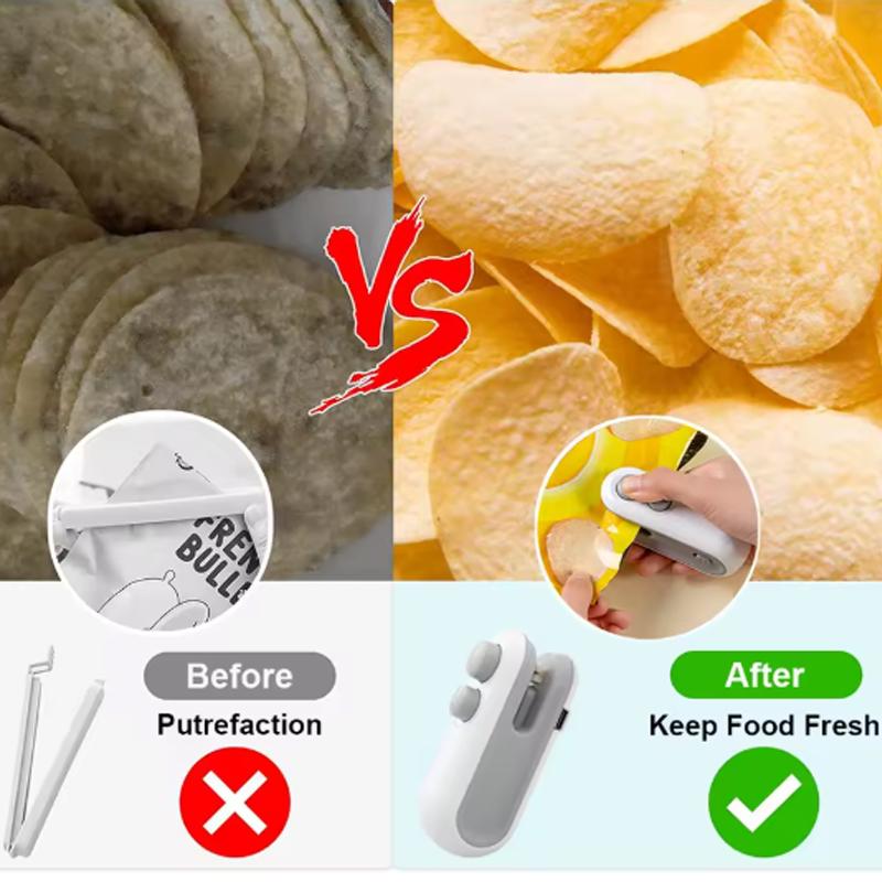 Sealing Machine, Small Household Hand Press Sealing Device, Mini Portable Snack Moisture-proof Plastic Bag Heat Sealing Machine