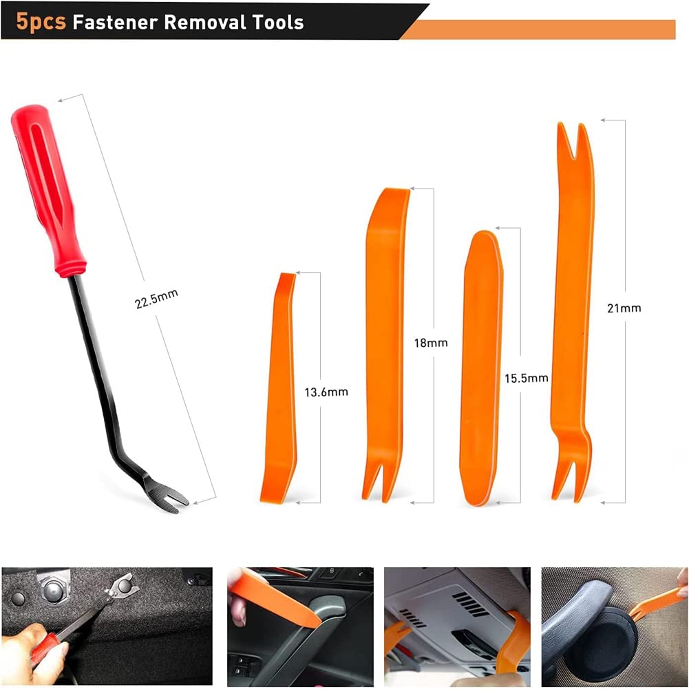 Msiw 725 Pcs Car Push Retainer Clips and Fasteners Assortment - 23 Common Sizes