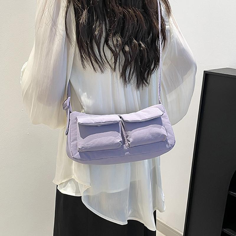 Fashion Niche Motorcycle Bag Summer New Versatile Shoulder Crossbody Bag for Women Lightweight Outdoor Casual Shoulder Bag
