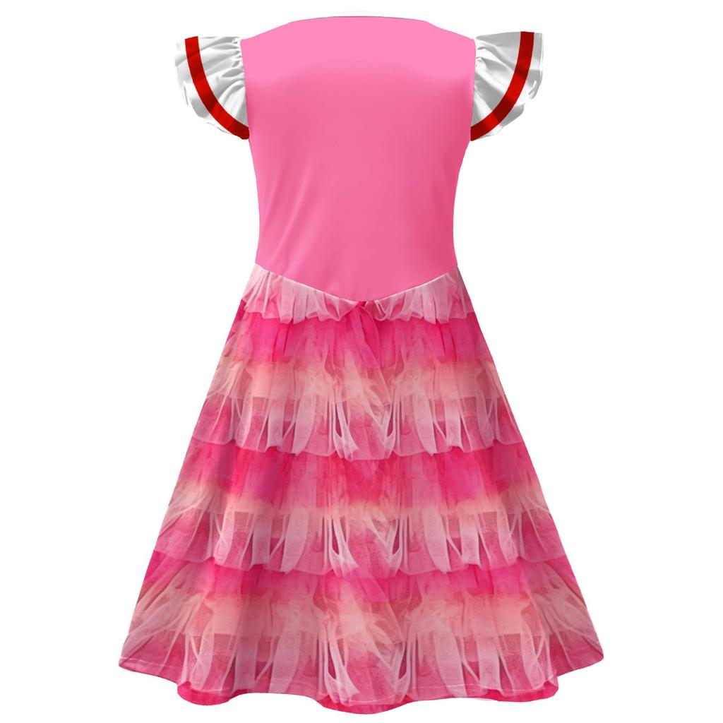 Descendants 5 Kids Cosplay Dress, Flutter Sleeve Cute Princess Daily Outfit
