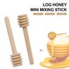 100-1pcs Honey Stir Bar Mixing Handle Jar Spoon Practical 100Pc Wood Dipper Honey Long Stick Supplies Honey Kitchen Tools