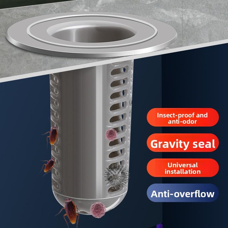 Bathroom Floor Drain Filter Anti-hair Floor Drain Cover Kitchen Sewer Anti-insect Anti-clogging Filter