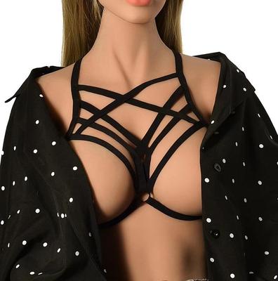 European & American Sexy Hollow-Out See-Through Bandage Camisole Lingerie for Women