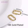 Trendy Gold Plated Brass Heart/Oval Push Clasp Carabiner Spring Clasps For DIY Handmade Jewelry Making Accessories