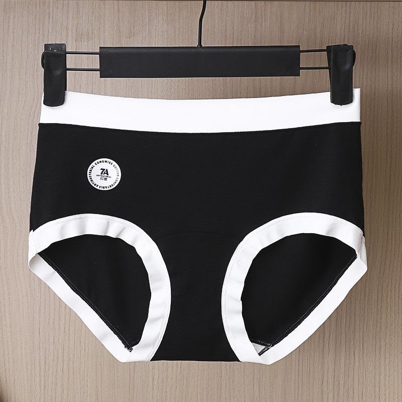 A-Grade Antibacterial Pure Cotton Women's Mid-Waist Briefs - Bare Feel & Extended Crotch