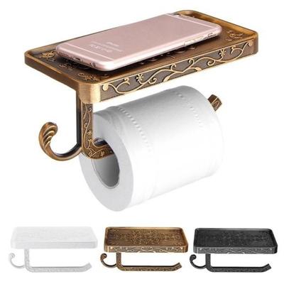 Wall-Mounted Toilet Paper Holder Zinc Alloy Tissue Box Roll Holder Home Decoration