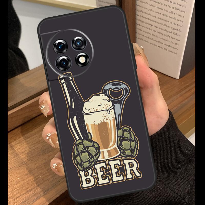 

Time Drink Cold Beer Case For OnePlus 13T 10T 15R 10R 12R 13R 13 12 11 9 10 Pro Nord CE 5 2 3 4 Lite N20 N30 Cover OnePlus 13T