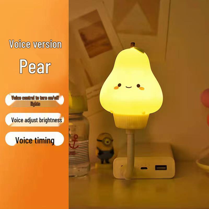 Smart Voice-Activated USB Night Light: Sleep Companion & Wake-Up Light for Bedroom