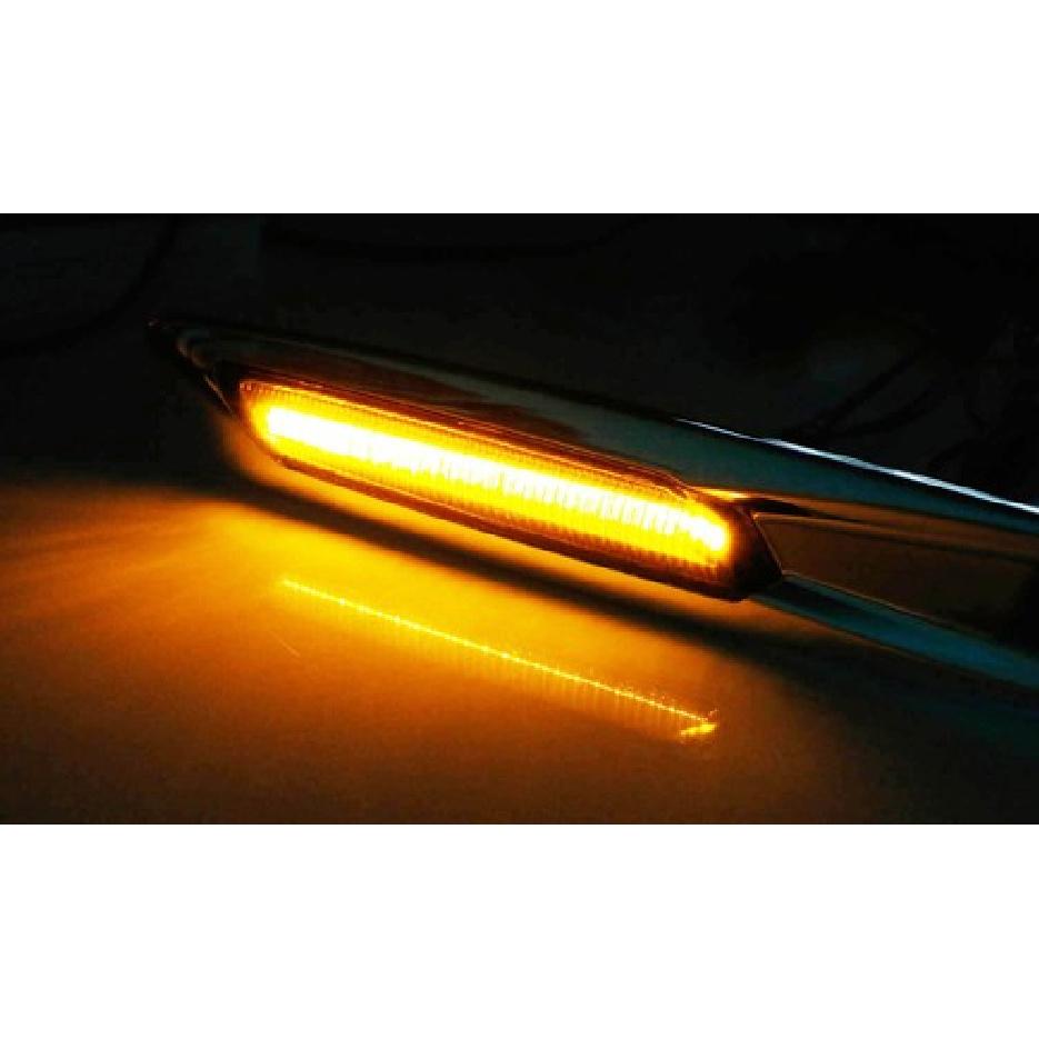 Chrome F10 Style Full LED Fender Signal Side Marker Lights For BMW 1 3 5 Series