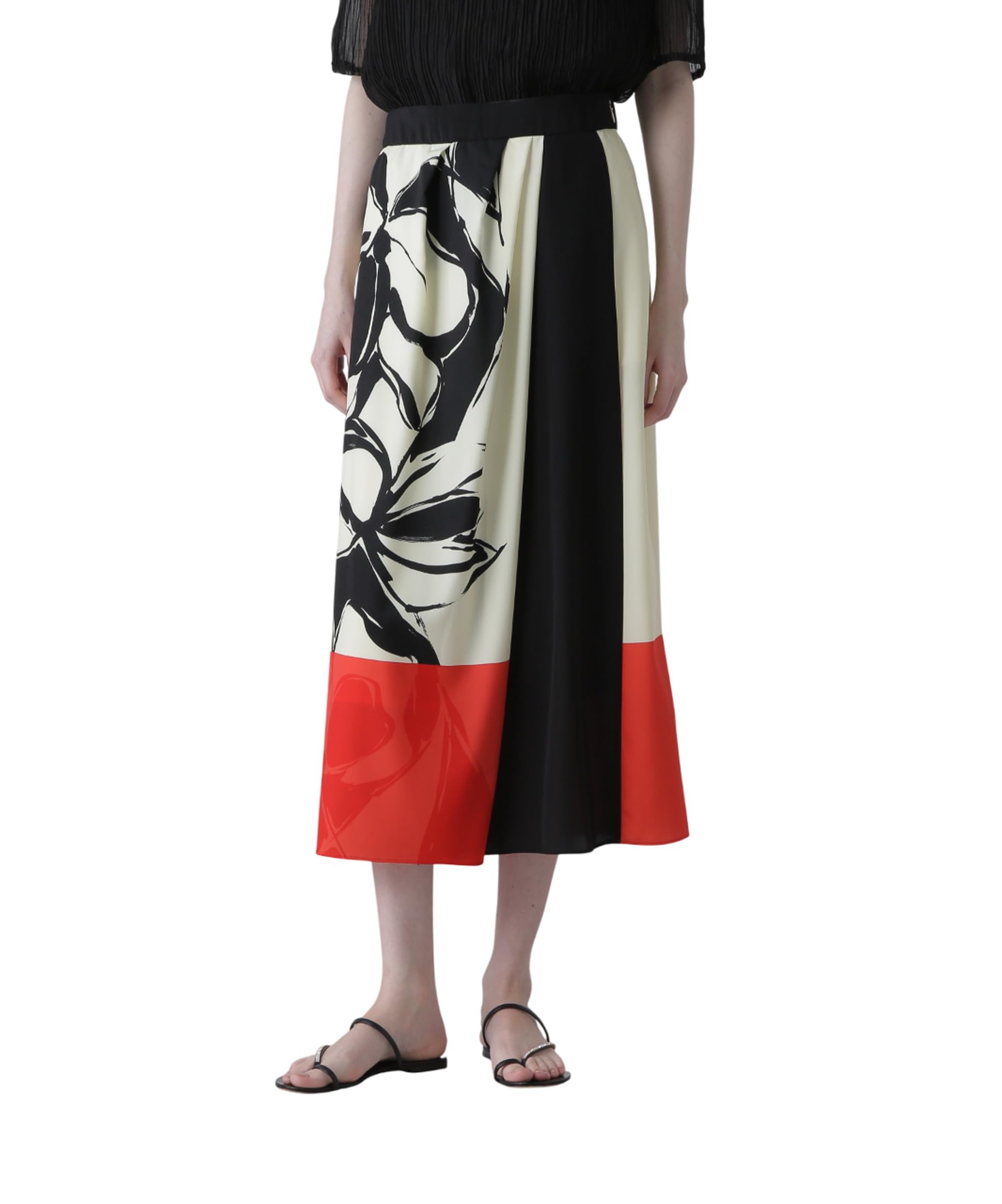 

[ADORE] Skirt (Color Overlay Print) Women s 531-5220720 060Yellow