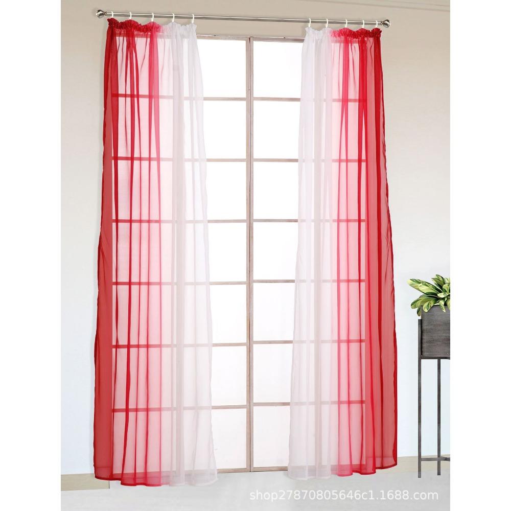 Yarn Transition Color Domestic Transfer Printing Curtain Window Screen Ht-014A