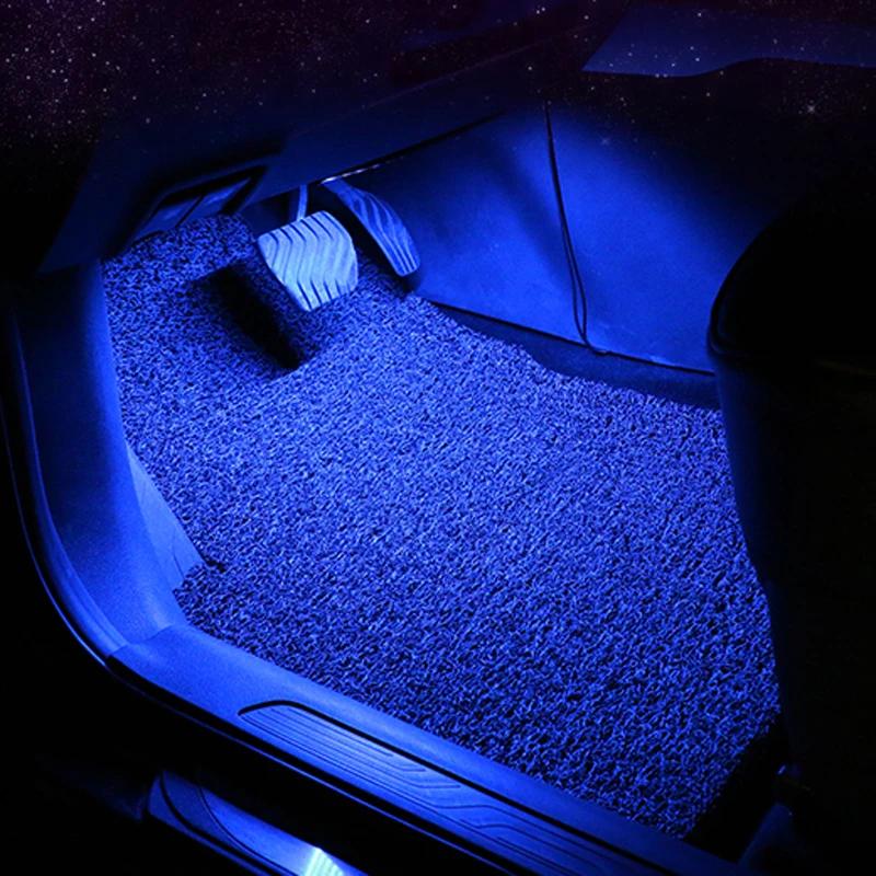 

Plug & Play Car Floor LED Bar – Anti-Slip, 360° Flexible Design for Custom Interior Lighting синій