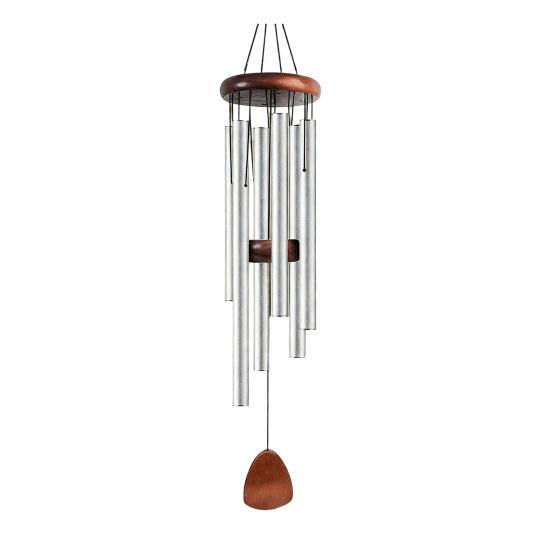 Yousheng Metal Wind Chime with 6 Aluminum Tubes, Garden Hanging Chimes, Weather Resistant Wind Chimes for Outdoor Garden Patio Decoration D
