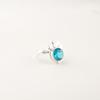 Blue Apatite Gemstone 925 Sterling Silver Jewelry Handmade Ring For Women Gift RR-67-1