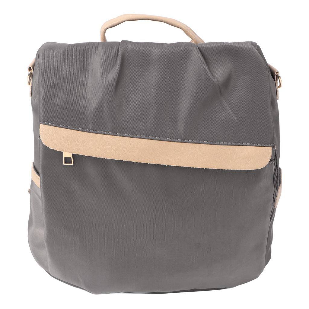 Backpack Fashion All Matched Style School Bag Large Capacity Waterproof Shoulder Knapsack Gray