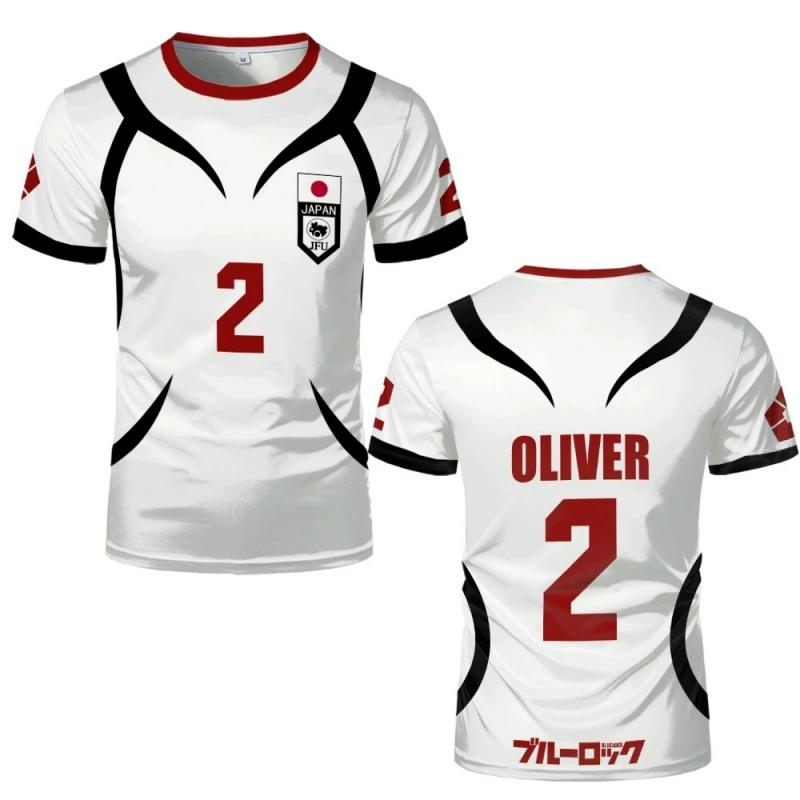 

Anime #10 SAE Cosplay Shirt Football Jersey #2 Oliver Aiku Cosplay Costumes XXS