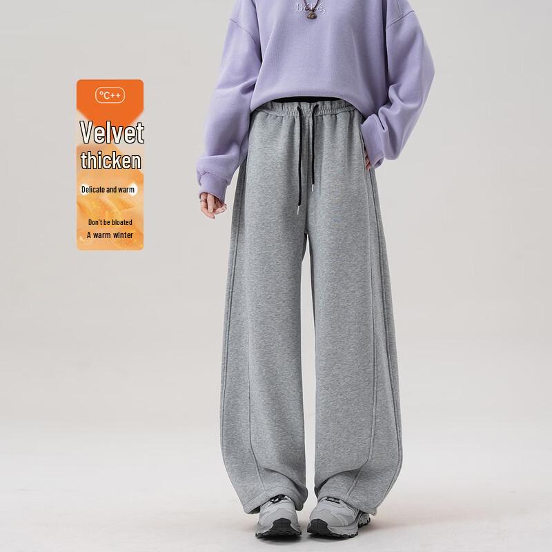 

TERRE BLEUE Women s Fleece-Lined Straight-Leg Sweatpants L