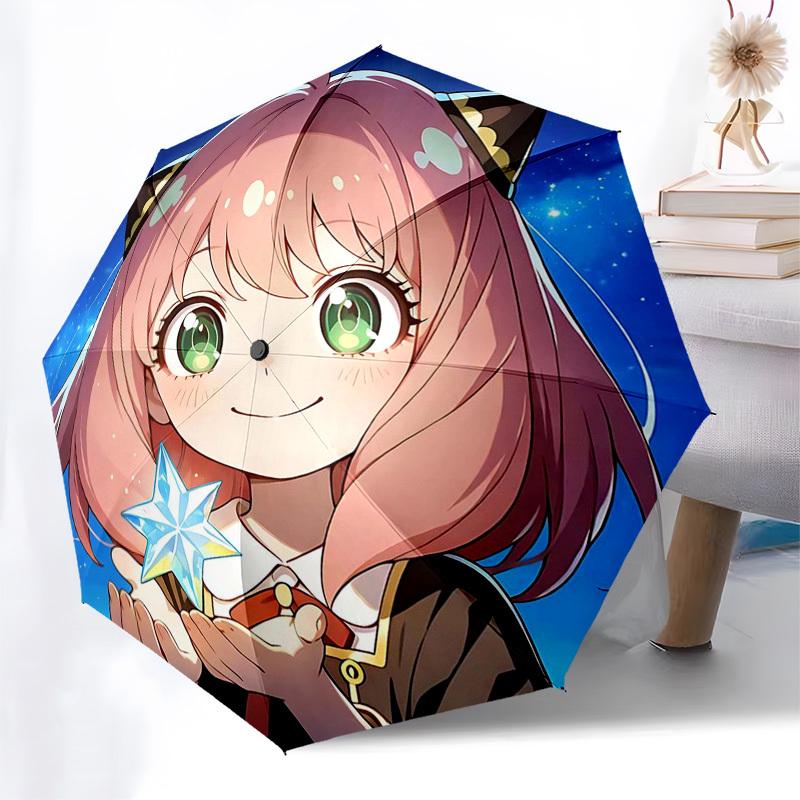 

1pc Cat Ear Headband with Star-Shaped Pendant, Automatic Opening Umbrella with Foldable Design and Iron Frame for Outdoor Use, Perfect Gift for Fans a