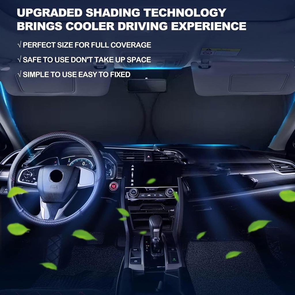 Car Window Sun Shade Front Windshield Compatible with Toyota Tundra New 2025 2024 2023 2022 2021-2007 Custom Fit Limited SR5 Platinum TRD Pro Pickup