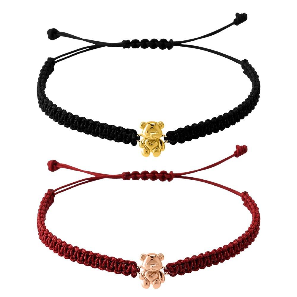 Gold N 14K Gold Bear Knot Bracelet Large (~8/31)