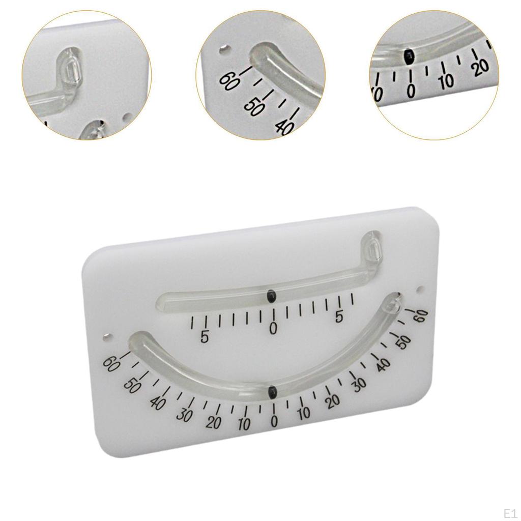 Protractor Level Marine Clinometer Gauge Tool 60 Degrees Inclinometer Degree for RV
