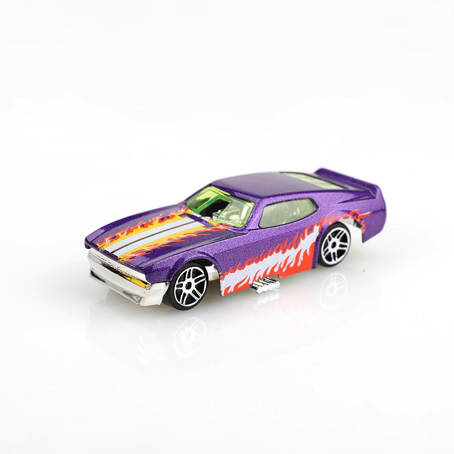 (Boxed) 1/64 Flame Pattern Theme/Retro Car Diecast Toy Set, 6 pieces, die-cast metal, boy's toy, sliding model, no pullback.