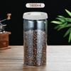 Glass Coffee Storage Jar with Sealed Lid and Broad Opening, Clear Countertop Holder for Daily Home Coffee Storage