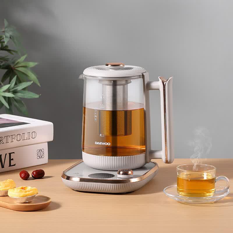 Daewoo 1.8L Multi-functional Glass Health & Tea Kettle CN plug (adapter included)