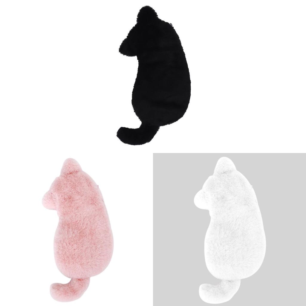 Cartoon Cute Cat Plush Pencil Case With Large Capacity For School Supplies And Makeup Storage