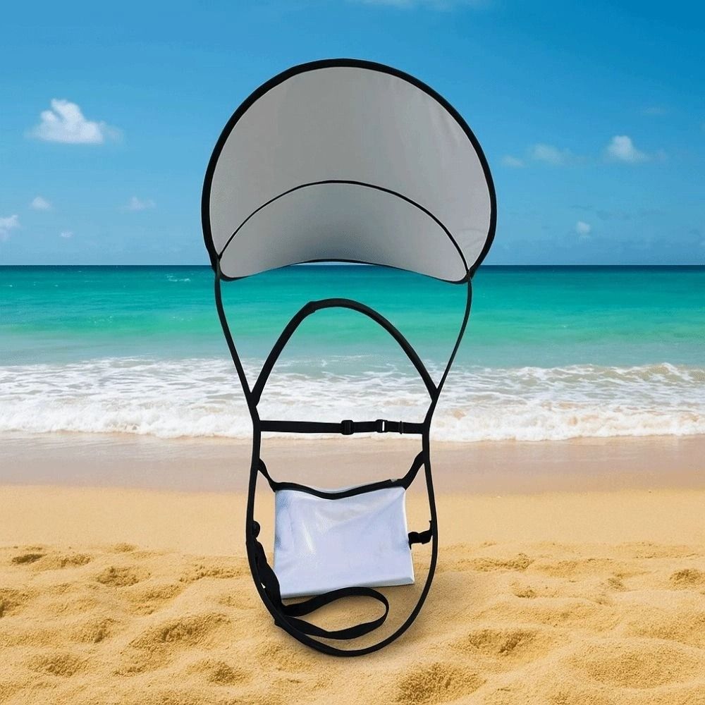 Zonbescherming Dubbele Schouderparaplu Grote Zonnescherm Petten Rugzak Zonnescherm Bord Wandelen