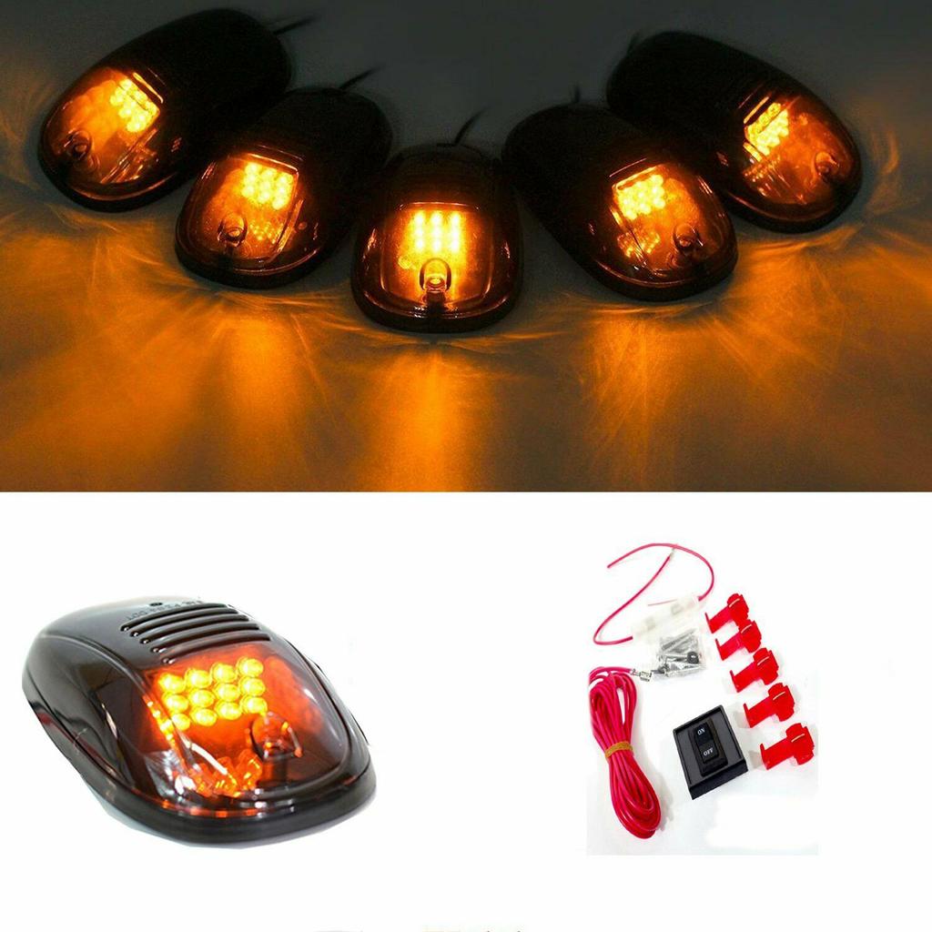 For Dodge Ram 1500/2500/3500/4500/5500 For 4x4 /Off-Road / SUV /Jeep / RV LED Cab Roof Top Marker Running Clearance Lights