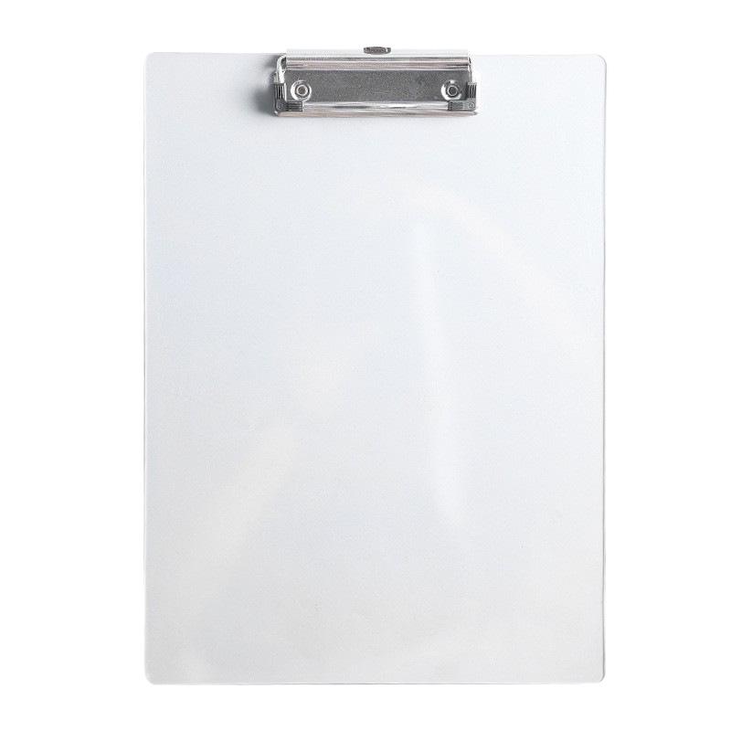 Thickened A4 Transparent PET Clipboard - Durable Document Holder for Office & Student Use