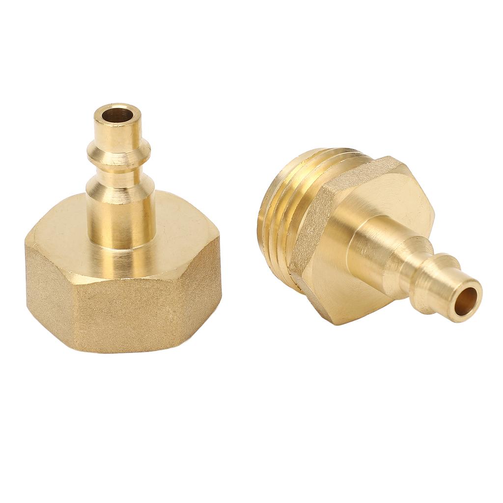 2Pcs Air Compressor 1 4in Adapter To Garden Hose 3 4in Threading Adapter for RV Motorhome Boat Camper Travel Trailer