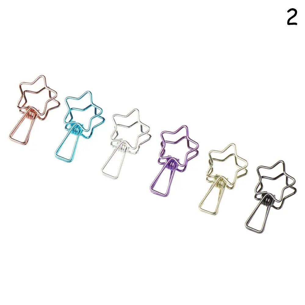 6 Pcs/Set Retro Metal Fish Clip Hollowed Out Design Binder Clip Hand Book Small Book Folder Creative Stationery Office Clip