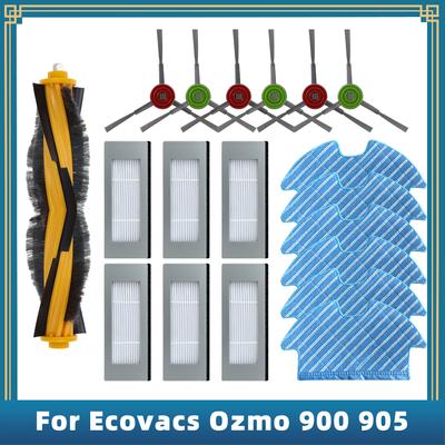 Pro Ecovacs Debot Ozmo 900 905 Robotický vysavač Náhradní díly Příslušenství Válcový Hlavní Boční kartáč Hepa filtr Mopovací hadřík