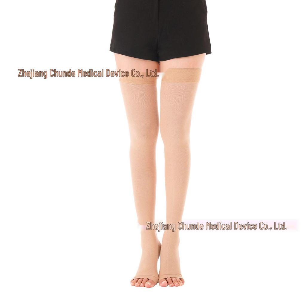 Mid-Calf Compression Socks for Varicose Veins - Elastic Support and Anti-Varicose Calf Sleeves