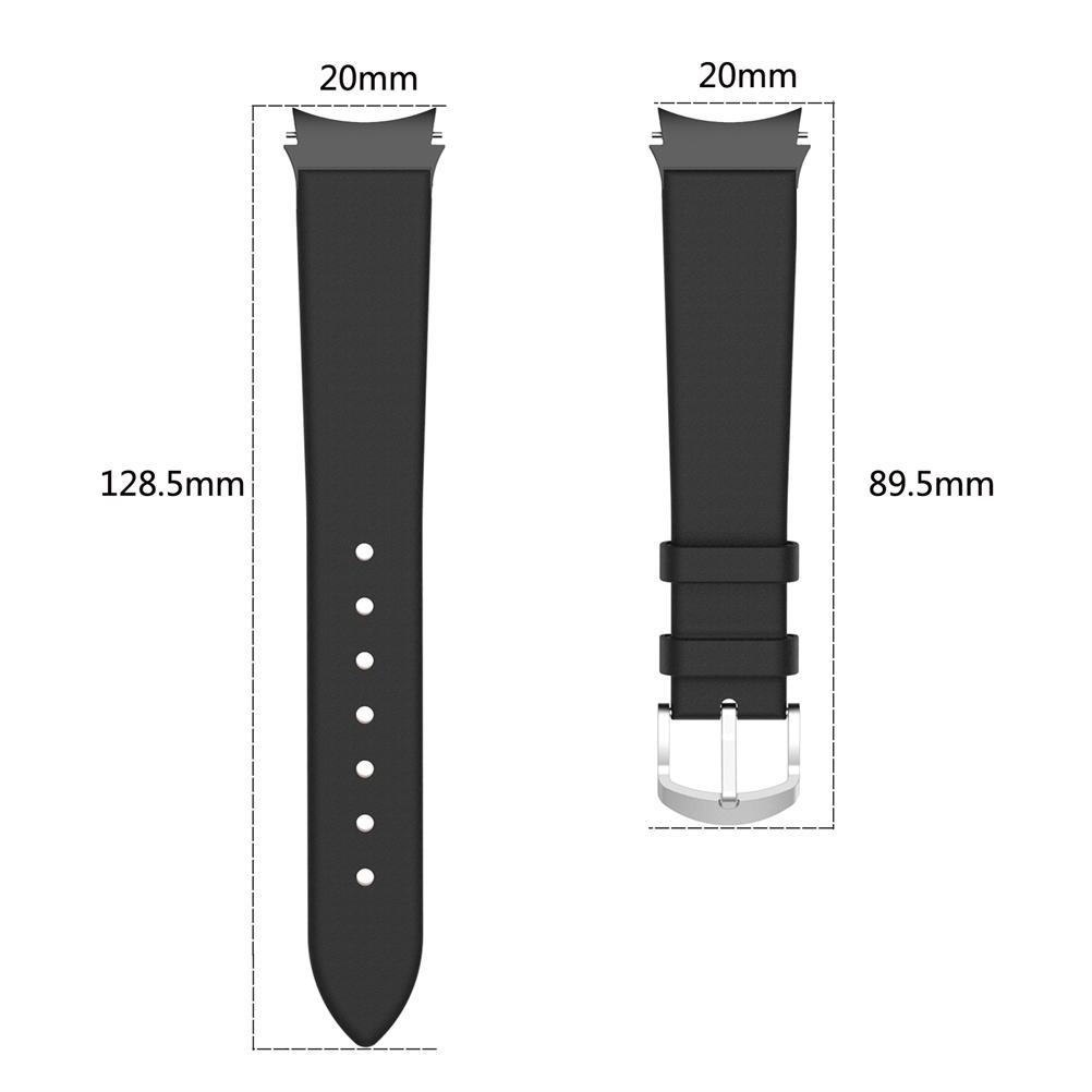 Leather Strap Compatible for Samsung Galaxy Watch4 40 44mm Replacement Wristband Compatible for