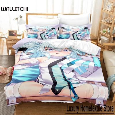 3D Tištěné Anime Kawaii Dívčí Frontline Ložní prádlo Jednolůžkové Dvojlůžkové Plné Queen King Size Ložní souprava Pro dospělé Dětská ložnice Sady povlečení