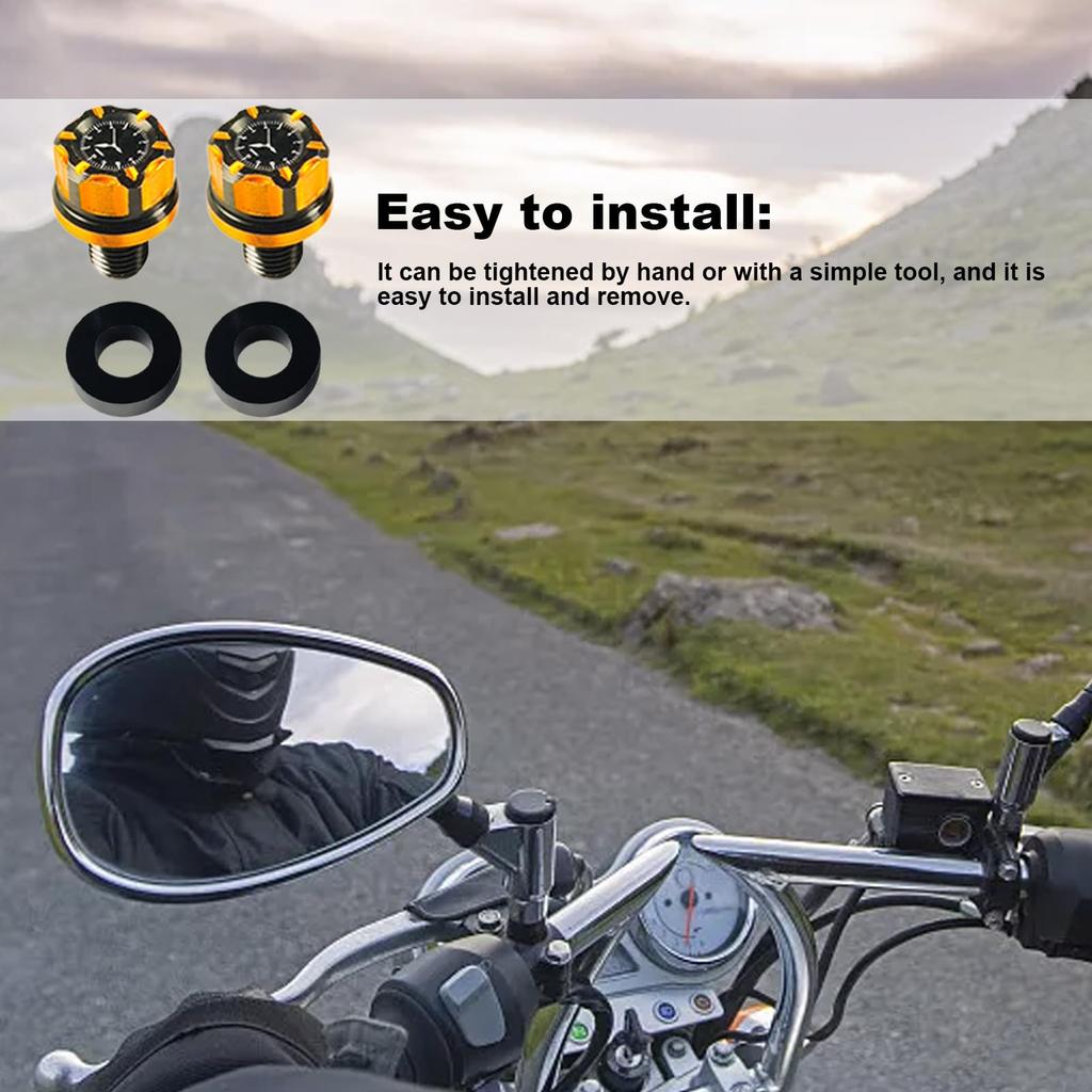 Mirror Hole Cover Cap Bolts Motorcycle Mirror Hole Cover Motorcycle Mirror Hole Cover Screw
